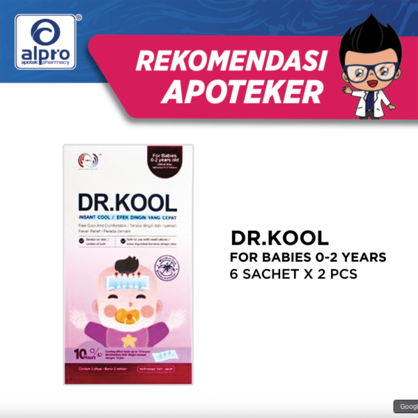 Dr. Kool Baby  Untuk Menurunkan Suhu Tubuh 6Pcs